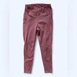 Adrienne Vittadini Sport Leggings in Pink Size Small Activewear Workout Gym Run